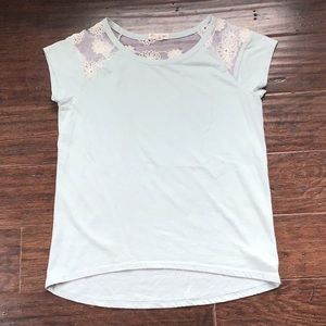 Girls T-Shirt, Mint Colored